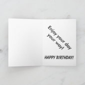 Canoe Birthday Card Karte (Innenseite)