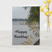 Canoe Birthday Card Karte (Gelbe Blume)