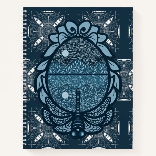 Canoe Camping Adventure Notizblock (Vorderseite)