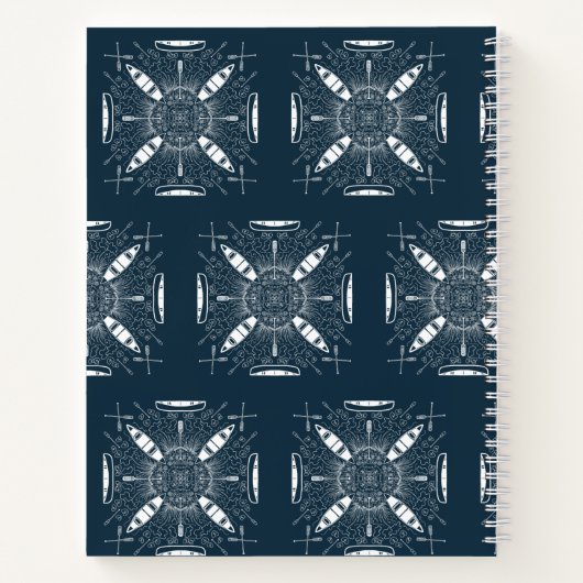 Canoe Camping Adventure Notizblock (Rückseite)