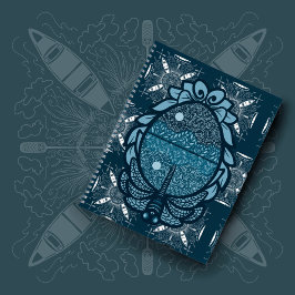 Canoe Camping Adventure Notizblock