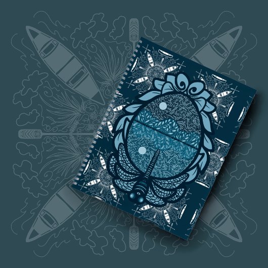 Canoe Camping Adventure Notizblock