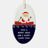 Canoe Camping Christmas Collectible Keramik Ornament (Rechts)