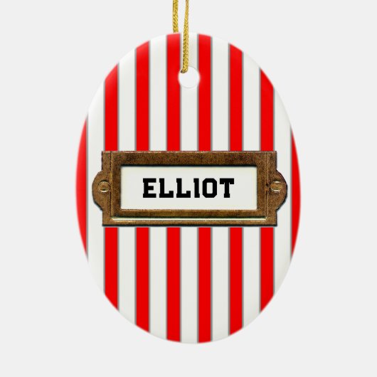 Canoe Camping Christmas Collectible Keramik Ornament (Hinten)