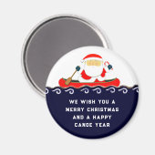 Canoe Camping Christmas Collectible Magnet (Vorderseite/Rückseite)