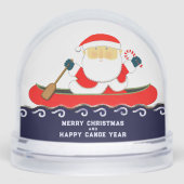 Canoe Camping Kayaking Holiday Gift Schneekugeln (Vorderseite)