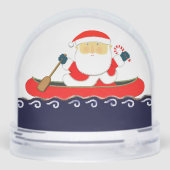Canoe Camping Kayaking Holiday Gift Schneekugeln (Rückseite)