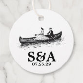 Canoe Couple Geschenkanhänger (Vorderseite)