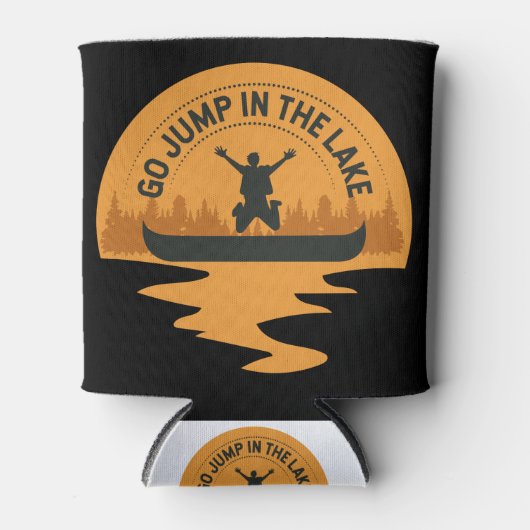 Canoe Go Sprung in den Kanusee Geschenkidee Dosenkühler (Vorderseite)