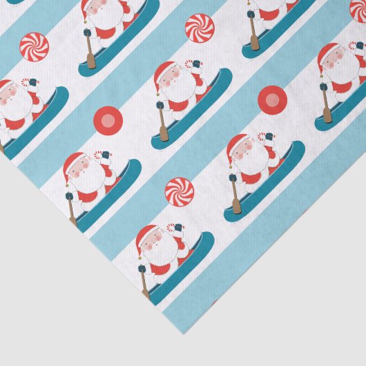 Canoe Kayak Camping Weihnachten Seidenpapier (Ausschnitt)