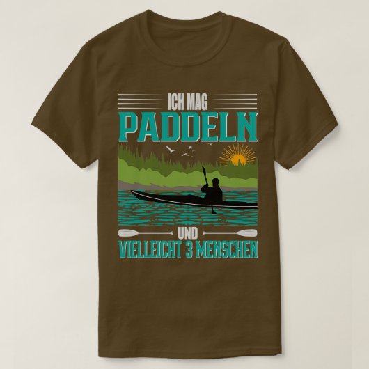 Canoe Kayak I like paddling and 3 people T-Shirt (Design vorne)