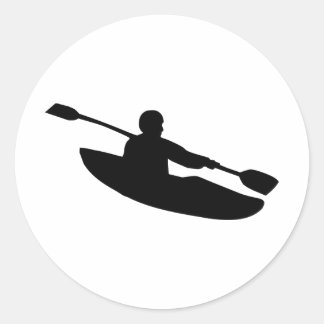 Canoe - Kayak Runder Aufkleber