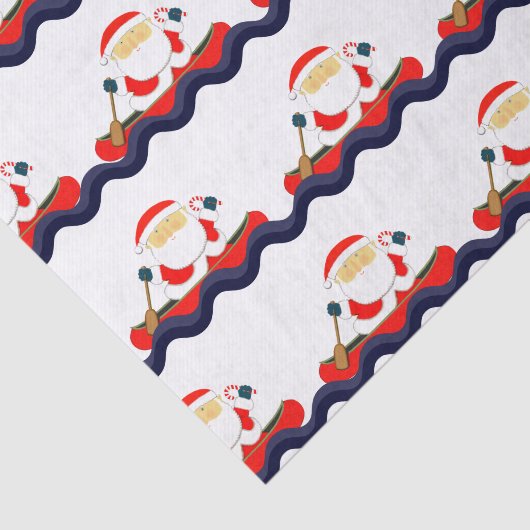 Canoe Kayak Weihnachtszettel Seidenpapier (Ausschnitt)