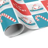 Canoe Kayaking Holiday Gift Geschenkpapier (Rolleneckpunkt)