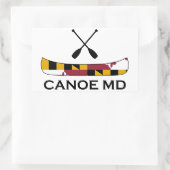 Canoe Maryland Rechteckiger Aufkleber (Tasche)