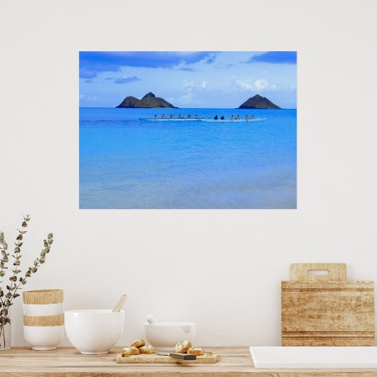 Canoe Paddlers Poster (Küche)