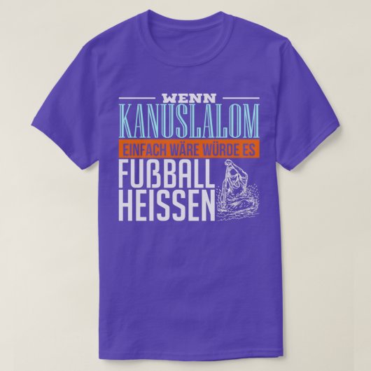 Canoe slalom Canoe Kayak Wassersport T-Shirt (Design vorne)