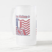 Canoe Slalom USA Mattglas Bierglas (Vorderseite Links)