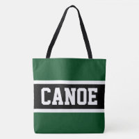 CANOE Sporty Forest Green Schwarz-weiße Streifen