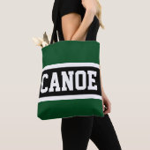 CANOE Sporty Forest Green Schwarz-weiße Streifen Tasche (Von Nahem)
