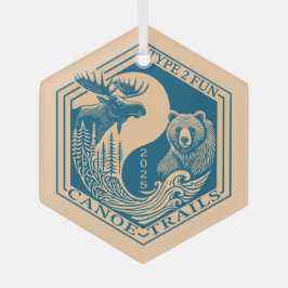 Canoe Trails Hex Ornament 2025