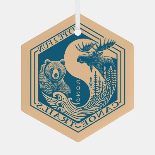 Canoe Trails Hex Ornament 2025 (Rückseite)