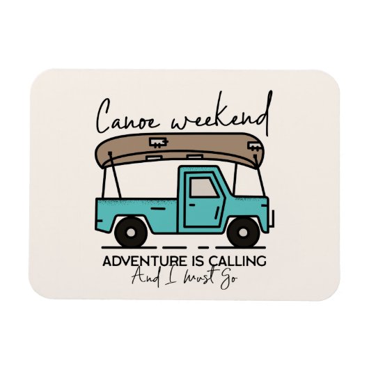 Canoe Weekend Magnet (Horizontal)