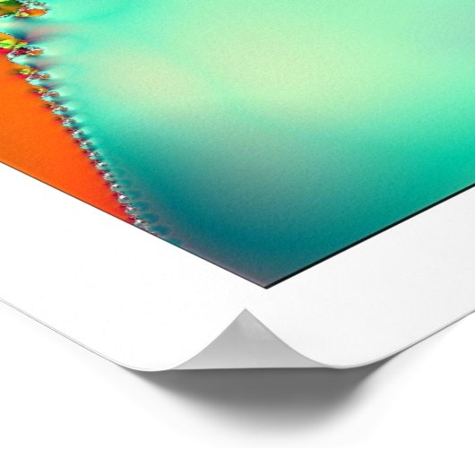 Canoe White Poster (Ecke)