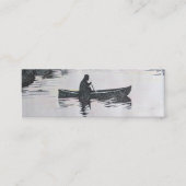 Canoeing auf den See-Visitenkarten, Grafik, Kunst Mini Visitenkarte (Vorderseite)