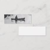 Canoeing auf den See-Visitenkarten, Grafik, Kunst Mini Visitenkarte (Vorne/Hinten)