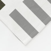 Canoeing Canoeing Foto Grau & White Stripes Fleecedecke (Ecke)