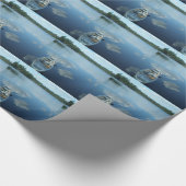 Canoeing die Grenze wässert v.1 Geschenkpapier (Ecke)