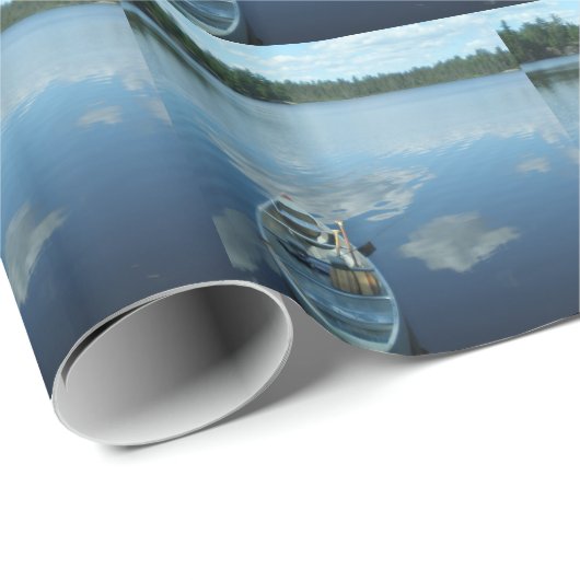 Canoeing die Grenze wässert v.1 Geschenkpapier (Rolleneckpunkt)