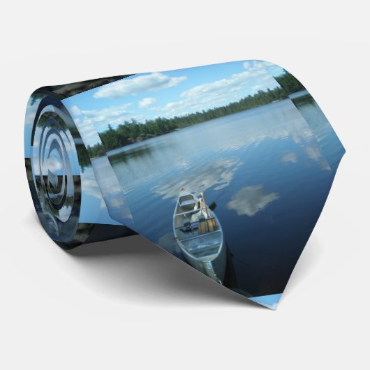 Canoeing die Grenze wässert v.1 Krawatte (Gerollt)