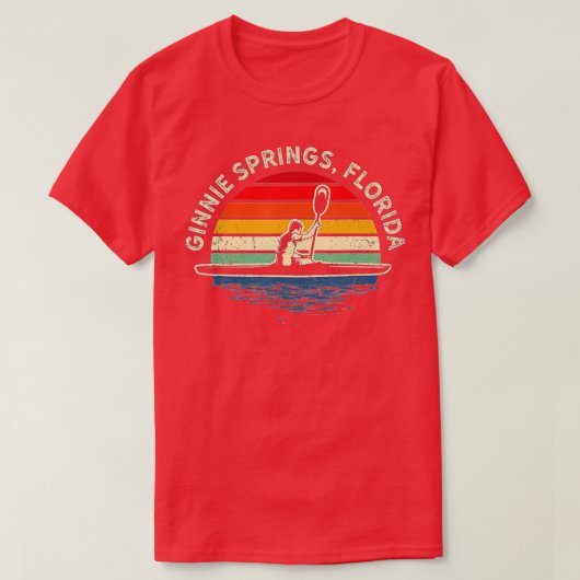 Canoeing Ginnie Springs Florida River Canoe Lover T-Shirt (Design vorne)
