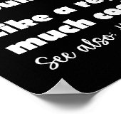 Canoeing Girl Definition Funny Canoer Girls Poster (Ecke)