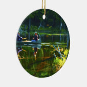 Canoeing im Adirondacks Keramikornament (Rechts)