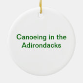 Canoeing im Adirondacks Keramikornament (Hinten)