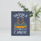 Canoeing Kayaking Geschenk Postkarte (Stehend Vorderseite)