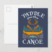 Canoeing Kayaking Geschenk Postkarte (Vorne/Hinten)