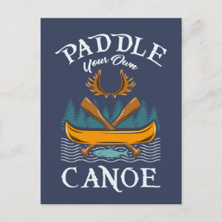 Canoeing Kayaking Geschenk Postkarte