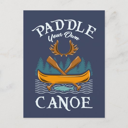 Canoeing Kayaking Geschenk Postkarte (Vorderseite)
