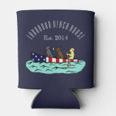 Canoeing Labrador Beach House kann kühlen Dosenkühler (Rückseite)