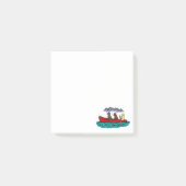 Canoeing Labrador-Retriever im Berg Post-it Klebezettel (Vorderseite)