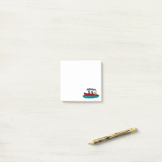 Canoeing Labrador-Retriever im Berg Post-it Klebezettel (Auf Schreibtisch)