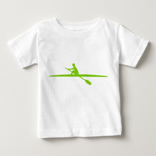 Canoeing - Martian Green Baby T-shirt (Vorderseite)