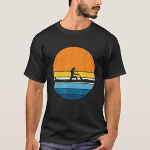 Canoeing Sports Retro Vintag Sunset Canoeist Cano T-Shirt