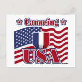 Canoeing USA Postkarte (Vorderseite)