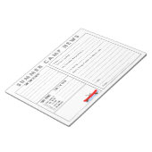 Canoer Summer Camp News Notepad Notizblock (angewinkelt)