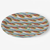 CANOES, DIE AUF DEM MONOGRAMM-PARTY DES STRANDES S PAPPTELLER (Schrägansicht)